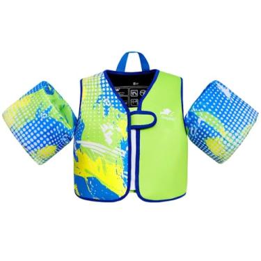 Imagem de Gogokids Boias Para Bebês, Coletes De Natação Infantis Para Meninas E Meninos De 9 A 22 Kg, Coletes De Natação Para Piscina Com Braços E Asas Aquáticas Para Crianças De 2 A 6 Anos