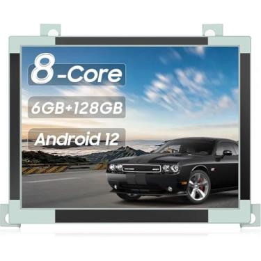 Imagem de Kit de painel de rádio estéreo para carro Android 12 de 8,4 polegadas atualizado para Dodge Challenger 2015 2016 2017 2018 2019 - Unidade de cabeça WiFi sem fio CarPay Android Auto-GPS 8 núcleos 6 +