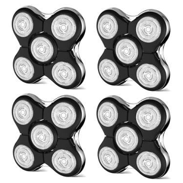 Imagem de Cabeça de substituição compatível com cabeça Remington Balder Pro, compatível com barbeador elétrico Remington modelo XR7000 Balder Pro, XR1500, XR1501 (4 peças)