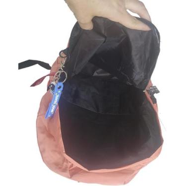 Imagem de Mochila Escolar Feminina Kit Estojo E Chaveiro Salmão Zc8006 - Ello