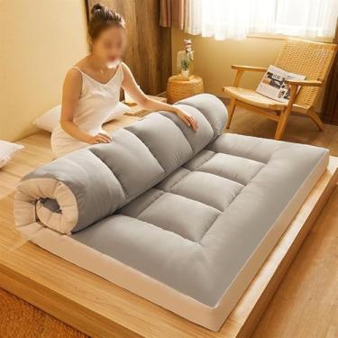 Imagem de Colchão De Chão Japonês Acolchoado Engrossar Tatami Mat Almofada De Dormir Dobrável Roll Up Almofada De Dormir Colchão Acolchoado Para Sofá De Acampamento, 001, 1, 180 * 200CM