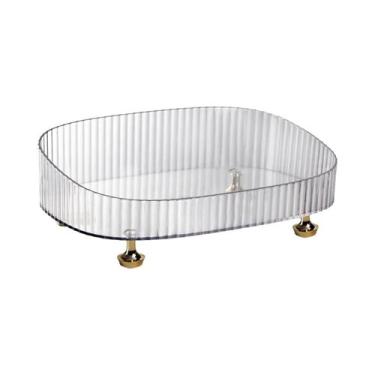 Imagem de Organizador De Perfume De Maquiagem Verde Escuro Bandeja Decorativa Pa