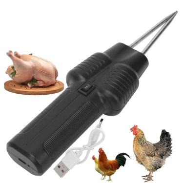 Imagem de Depenador Eletrico Frango Aves Galinha Remove Pelos Penas Ganso Peru Cozinha Fazenda Galinheiro Usb