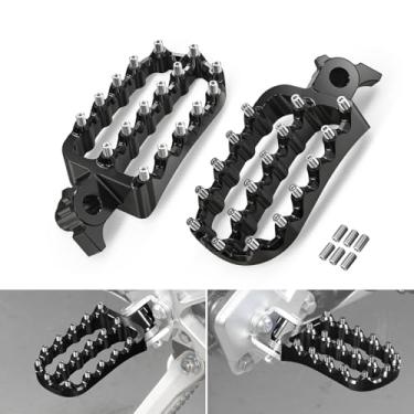 Imagem de NICECNC Apoio Para Os Pés Largo Preto Compatível Com Yamaha Tenere 700/Xtz 700 2019-2024, Rally Edition 2020 2021 2022 2023 2024, Alongado E Ampliado Em Alumínio Cnc 6061