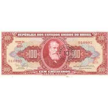 Imagem de Nota do Brasil 10 centavos 1967 - UNC - C118 - P.185b - Serial 977 N.010992