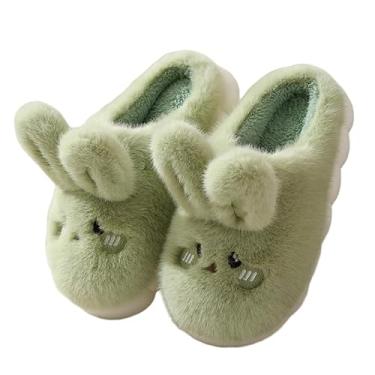Imagem de WYIKE Pantufas De Pelúcia Quentes Coelho Para Mulheres E Homens - Algodão Adulto Ambientes Internos, Antiderrapantes, Sola Grossa Aquecimento No Inverno