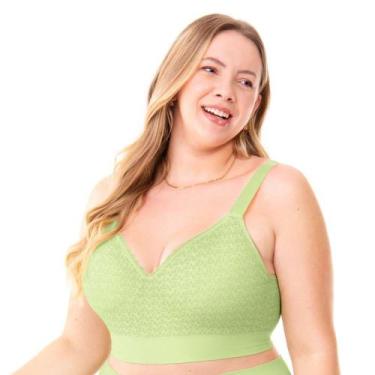 Imagem de Sutiã Comfort Com Bojo e Renda Sem Costura Lima Fresh - Zee Rucci, 50