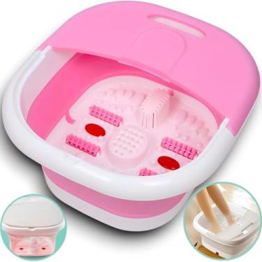Imagem de Massageador elétrico portátil do pé Manicure Dobrável imersão balde ba