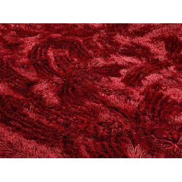 Imagem de Tapete Peludo 3,00 x 2,00 Grande Felpudo Para Sala e Quarto(Bordô)