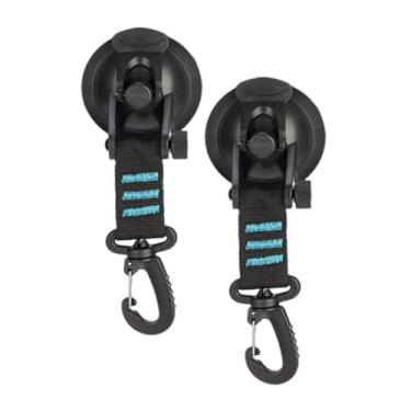 Imagem de ＫＬＫＣＭＳ 2x Ganchos de Chuveiro Ventosa de Amarração Rotativa 360° Multifuncional Suprimentos Gancho de Fixação de Tenda Ganchos para Esportes ao Ar Livre, Azul