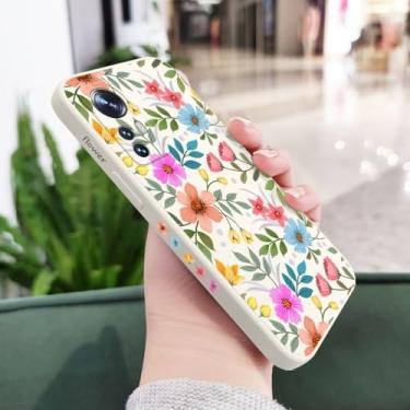 Imagem de Capa de celular com estampa de flores coloridas para Xiaomi 14 14T 13 12 11 Ultra 13T 11T 10T 9T Pro Lite Poco X7 F4 X4 M4 M3 X3 Pro 4G 5G GT, branca 1, para Poco F4 GT