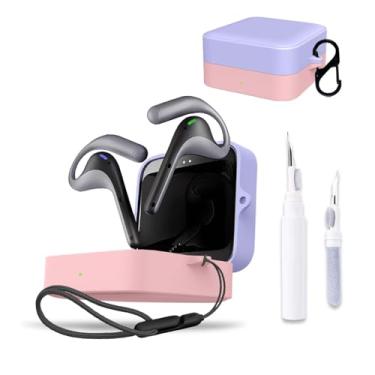 Imagem de NOUKAJU Capa para Timekettle W4 Pro, capa protetora para fone de ouvido (com mosquetão + cordão + caneta de limpeza) à prova de quedas, à prova de choque, à prova de poeira, capa para Timekettle W4