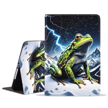 Imagem de FQTBCEARI Capa para Samsung Galaxy Tab S9 FE 5G 10,9 polegadas/Galaxy Tab S9 11 polegadas (2023), capa fina de couro PU com suporte para despertar/hibernar automaticamente, sapo