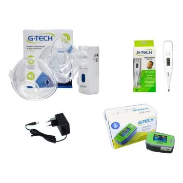 Imagem de Inalador e Nebulizador + Oximetro Pediatrico + Termometro Axilar Digit