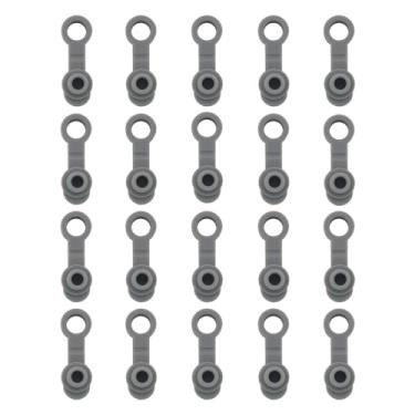 Imagem de JianLing 20 peças de substituição de tampão de silicone para garrafa selada com orifício de palha, 42 mm, cinza, grau alimentício, fivela, tampa de xícara de café, tampa de canudo para caneca térmica