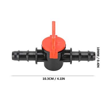 Imagem de Phefop Válvula Reguladora que Flui de água Fluxo Ajustável 2pcs Controlador de água para Aquários Ferramenta Prática Plástico Vermelho Preto Preto (10mm)