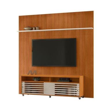 Imagem de Composição Frizz New Prestige Bancada E Painel Para Tv 75 Polegadas Com Portas - Madete...