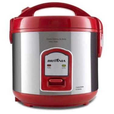 Imagem de Panela Eletrica Arroz 400w Britania Faz 6 Xicaras Vermelha 220V