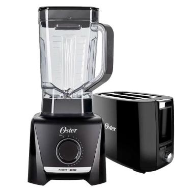 Imagem de Kit Liquidificador 1400 Full E Torradeira Black Oster 110V
