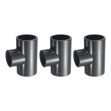 Imagem de HARFINGTON 3 peças de encaixe de PVC 2 x 3 cm conector de 3 vias para móveis acoplamento de tubulação de grau de construção acessórios de cotovelo para esgoto encanamento tubo de drenagem suprimentos