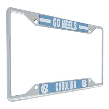 Imagem de Desert Cactus Suporte de salto alcatrão UNC Chapel Hill da University of North Carolina para suporte de etiqueta de carro de metal da frente ou traseira do carro oficialmente licenciado (Slogan 2)