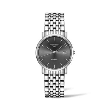 Imagem de Longines Elegant Collection L4.809.4.72.6 mostrador cinza automático 35 mm capa traseira transparente