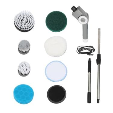 Imagem de Espingar elétrico Mushless de limpeza poderosa escova de limpeza com configurações de 3 velocides ipx7 impermeabiliza para banheiro chuveiro de chuveiro rejunte ABS Material