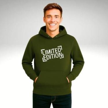 Imagem de Moletom Unissex Canguru Blusas de Frio Casaco Fechado Liso Estampado Edição Limitada-Unissex