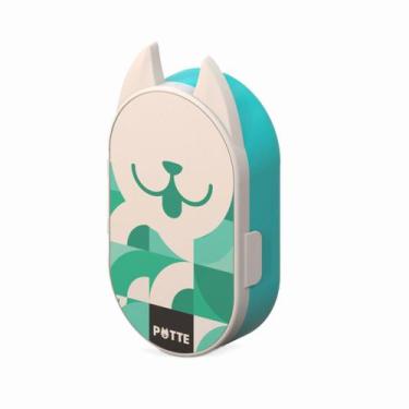 Imagem de Pote Porta Ração Pestiscos Dog Cachorro Pet 300ml Portátil - Potte, Az