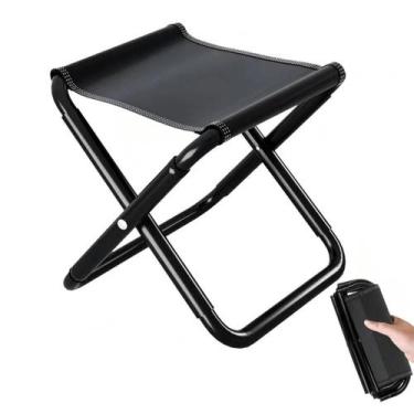 Imagem de Mini Cadeira Dobrável Banco Portátil De Pesca Camping Filas - Tatudebo