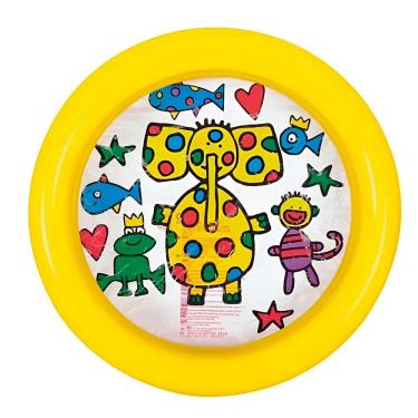 Imagem de Piscina Inflável Infantil 46L Redonda Elefante Colorido PVC
