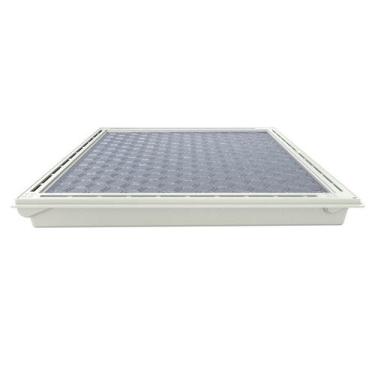 Imagem de Tampa Casa Máquina Piscina Com Rebaixo Gaveta Bege 85x85cm - Shopmaste
