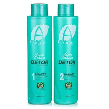 Imagem de Kit Argila Branca Detok Redutor Volume Hidratação P/entrega - Adlux