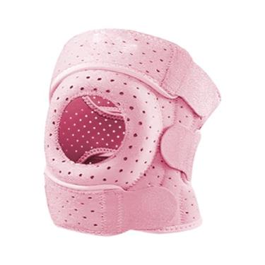 Imagem de UGPLM Joelheira estabilizadora de patela antiderrapante e à prova de choque para levantamento de peso, academia, atletismo, escalada, Rosa