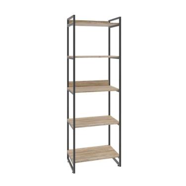 Imagem de Estante Kuadra 60x40x187cm C/05 Prateleiras Carvalho / Carvalho /