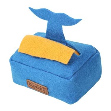 Imagem de predolo Brinquedo para cheirar cachorro, Dispensador de petiscos para esconde-esconde, Tigela de comida para o tédio, Caixa de lenços de papel, Brinquedo para, Azul