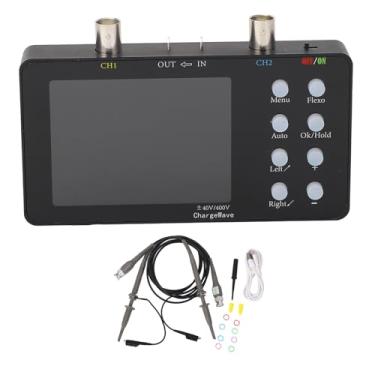 Imagem de ASCILOSCOPO DIGITAL 3,2N INFERIOR LCD 2 CANAL 50M Taxa de amostragem 10MSA Largura de ban USB Kit de osciloscópio de mão 5V