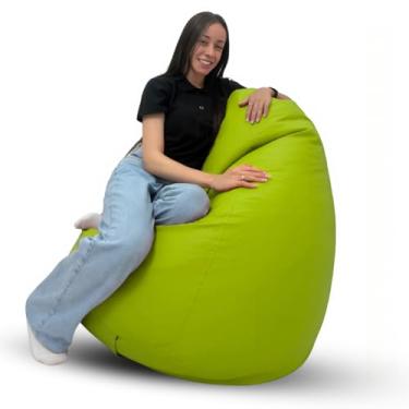 Imagem de Puff Pêra Cheio C/Enchimento Decoração Conforto Eventos Gigante (Verde Limão)