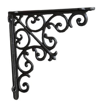 Imagem de Bothyi Suporte de prateleira decorativo com parafusos, suporte de canto resistente, de prateleira para cozinha, garagem e casa, L