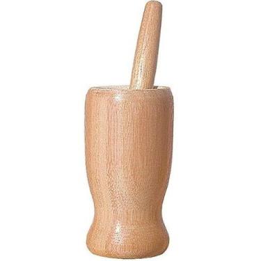 Imagem de Pilao Madeira Com Bastao Stolf 12x7cm 2 Pçs