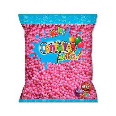 Imagem de Bolinhas De Açucar Confeito Festa Framboesa 500g - Kuky