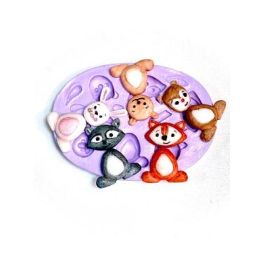 Imagem de F1160 molde de silicone bosque confeitaria biscuit - confeitaria dos m