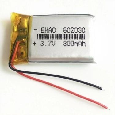 Imagem de Bateria 3.7v 300 Mah 6mm X20mm X30mm 2 Fios 602030 - bgb