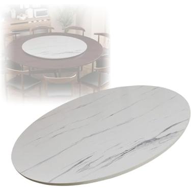 Imagem de Mesa Giratória Lazy Susan Para Mesa De Jantar Redonda, 50 70 90cm Bandeja Giratória Grande Com Rolamentos Silenciosos, Placa Rotativa, Bandeja Giratória De Madeira, Placa Gi, A, 100cm-39in