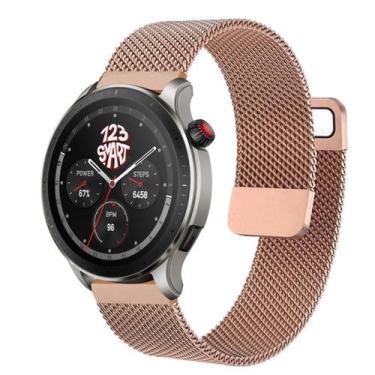 Imagem de Pulseira Milanese Dupla Compatível com Amazfit GTR4 GTR 4 A2166 / GTR3