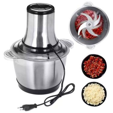 Imagem de Processador Alimentos Eletricos Triturador Moedor Carne Comida Legumes Verduras Cozinha Restaurante Tempero Especiarias