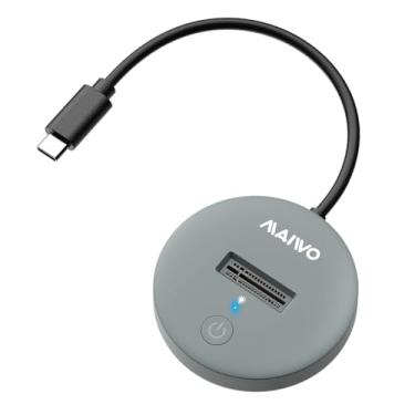 Imagem de MAIWO Adaptador M.2 NVMe SATA SSD para USB C, USB3.2 GEN2x1 10Gbps com acabamento UASP, capacidade de 8 TB, estação de ancoragem de unidade M.2 sem ferramentas