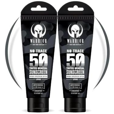 Imagem de WARRIOR – VENÇA SUAS BATALHAS - Protetor solar com FPS 50 para rosto – Hidratante matizado de zinco e titânio com FPS – Resistente à água, loção protetora solar não tóxica para peles sensíveis – 90 ml