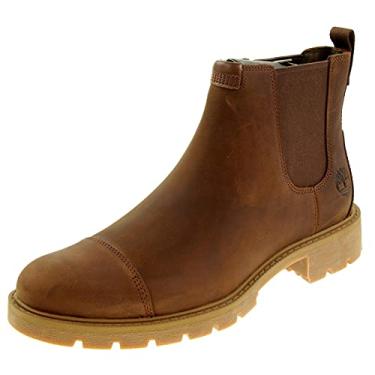 Imagem de Timberland Botas Chelsea Masculinas, Grão integral enferrujado, 7.5