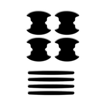 Imagem de Filme Protetor Para Maçaneta De Carro 8PCS Adesivos Protetores Anti-Ri